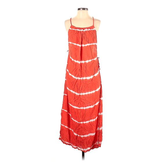 Indah Red Maxi Summer Slip Dress - Picture 3 of 9